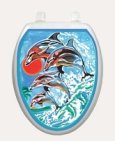 Dolphins Swimming Toilet Tattoo