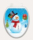 Snowman with Gift Toilet Tattoo