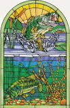 Big Fish Creek Stained Glass Centerpiece Film