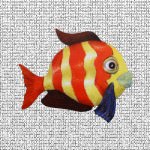 Red and Gold Fish Screen Door Saver Magnets