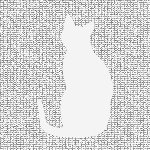 White Cat Screen Door Saver Magnets